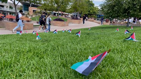 Students speak out after Palestinian flags placed on the campus of UC Riverside